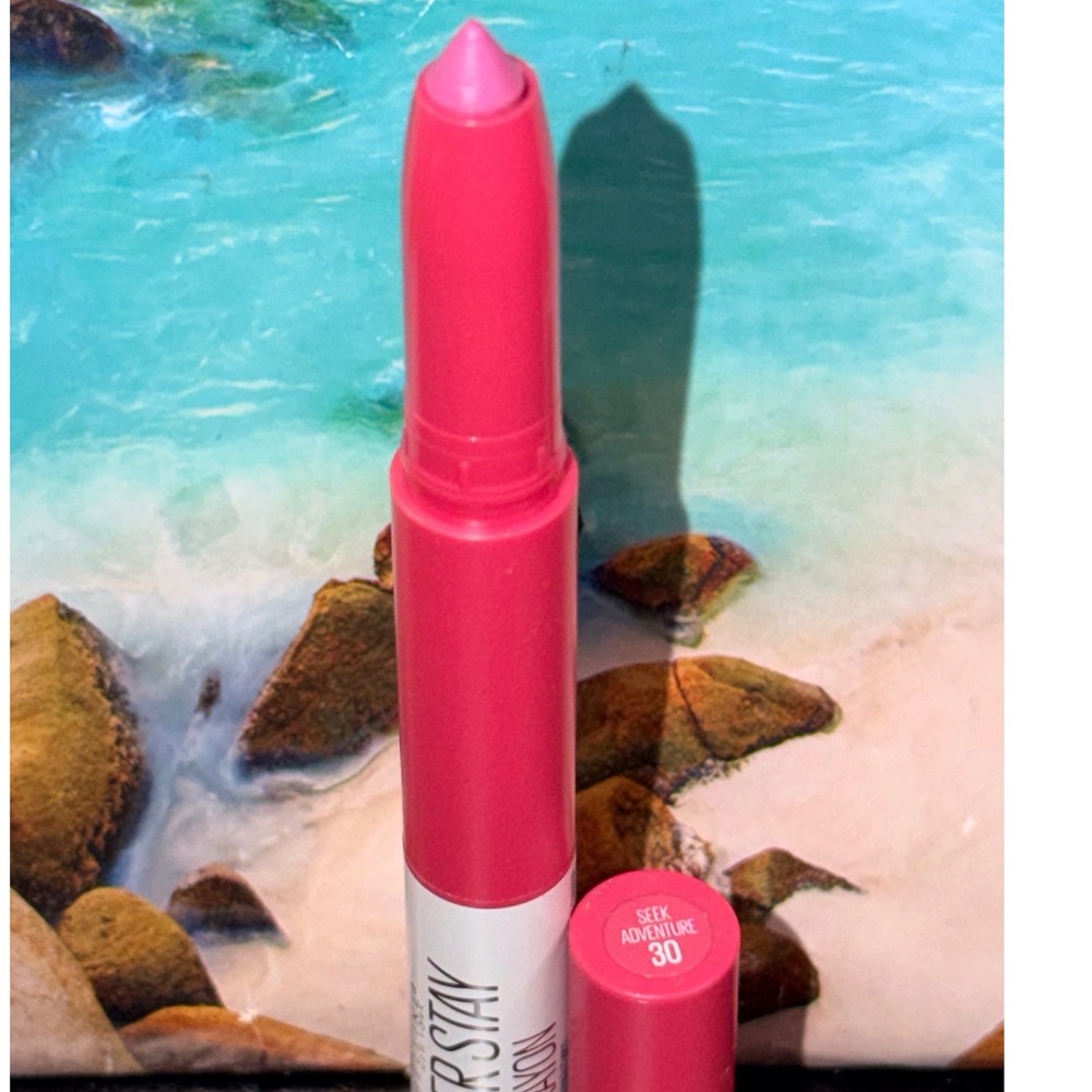 Maybelline SuperStay Ink Crayon Lipstick 30 Seek Adventure Pink Matte Finish